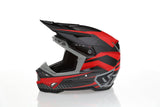 Motocrosshelm 6D ATR-3 Rival Gloss Rot mit Visier und Belüftungsöffnungen, leichter Schutzhelm für Offroad-Fahrten