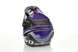 Motocrosshelm 6D ATR-3 Reflex Gloss Lila mit Visier, aerodynamisches Design und strapazierfähiges Material.