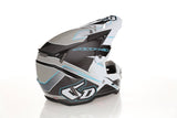 Weißer 6D ATR-3 Reflex Gloss Motocrosshelm mit stylischem Design und Belüftungsöffnungen, sicher und bequem für den Motocross-Sport.