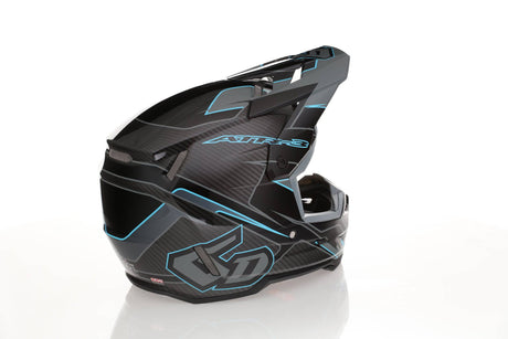 Schwarzer 6D ATR-3 Reflex Gloss Motocrosshelm mit visier und Belüftungsöffnungen, sicherer Schutz für motocross Fahrer