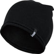 Schwarze iXS Brand 2.0 Beanie, bequeme Freizeitbekleidung, zeigt die gestrickte Mütze auf einem neutralen Hintergrund