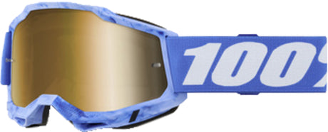 100% Motocrossbrille Accuri 2 Sursi - Mirror True Gold Lens