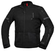 Schwarze iXS Tour Jacke Lennox-ST für Abenteuer; atmungsaktive, strapazierfähige Outdoor-Jacke mit Reißverschlusstaschen.