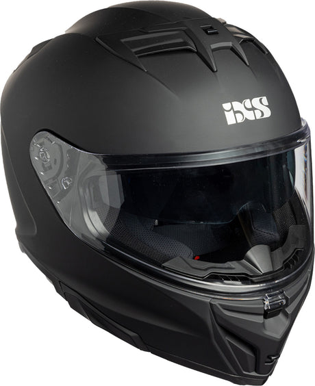 Schwarzer iXS Integralhelm iXS912 SV 1.0 mit matte Oberfläche, vollvisier, hochwertiges Design, für Motorradfahrer