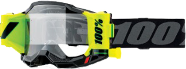 100% Motocrossbrille Accuri 2 Forecast Black - Clear Lens
