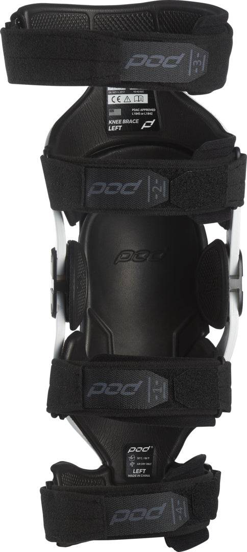 Weiße POD Knieorthese K4 2.0 mit verstellbaren Riemen und geschlossener Stabilisierung für Knieunterstützung.
