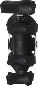 Weiße POD Knieorthese K4 2.0 mit verstellbaren Riemen und geschlossener Stabilisierung für Knieunterstützung.