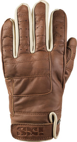 Braune iXS Handschuhe Classic LD Cruiser aus Leder, detailreich mit Polsterung und robustem Design, für Radfahrer und Motorradfahrer