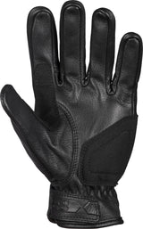 Schwarze iXS Tour Entry Handschuhe, robuste Motorradhandschuhe mit knöchel- und fingerschonender Gestaltung.