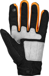 Schwarze, orange und graue iXS Urban Handschuhe Samur-Air 1.0 mit atmungsaktivem Design und robusten Materialien.