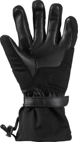 Schwarze iXS Tour LT Handschuh Vail-ST 3.0 für Radsport, mit Schutz- und Komfortmerkmalen, Nahaufnahme der Handschuhleiste