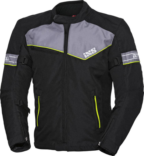 iXS Sport Jacke 5/8 ST schwarz-grau-gelb