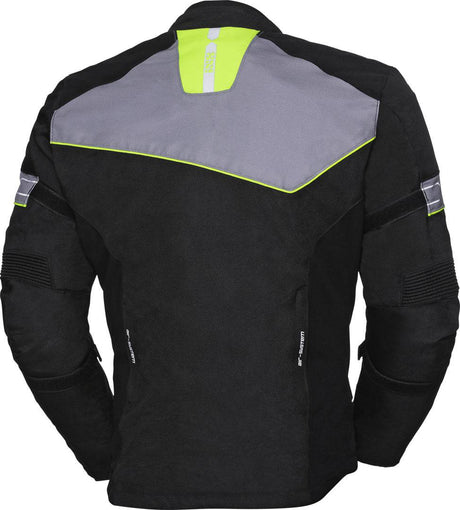 iXS Sport Jacke 5/8 ST schwarz-grau-gelb