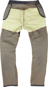 Blaue iXS Clayborne Tourenhose aus strapazierfähigem Jeansstoff mit verstärktem Kniebereich und modernen Details.