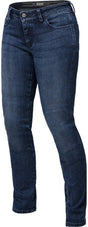iXS Classic Damen AR Jeans 1L in gerader Passform, blaue Baumwollhose mit klassischen Design, sichtbar auf dem Bild