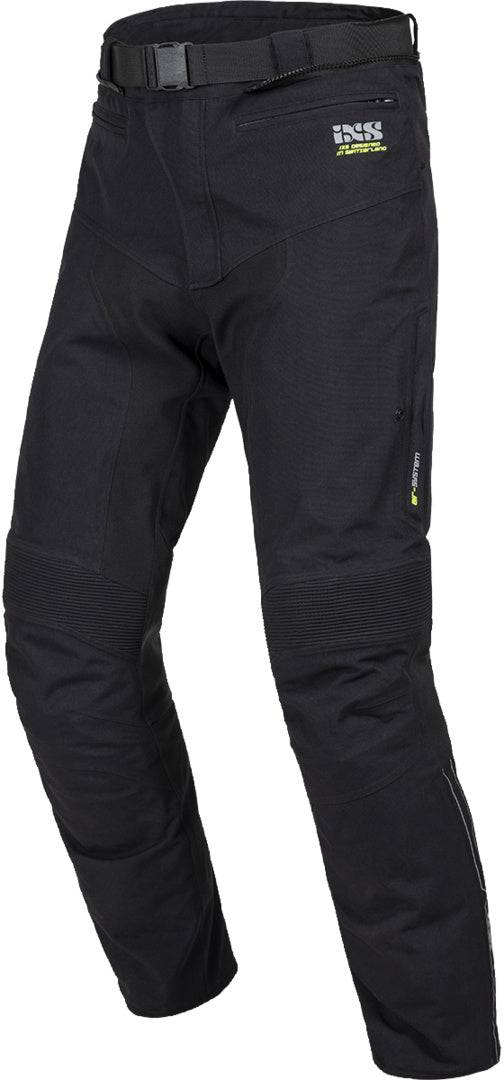 Schwarze iXS Tour Laminat-ST-Plus Adventure-Hose mit robustem Material und verstellbarem Bund, für Outdoor-Aktivitäten geeignet