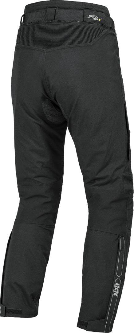Schwarze iXS Tour Laminat-ST-Plus Adventure-Hose aus strapazierfähigem Material, für Outdoor- und Motorradtouren, mit robustem Design