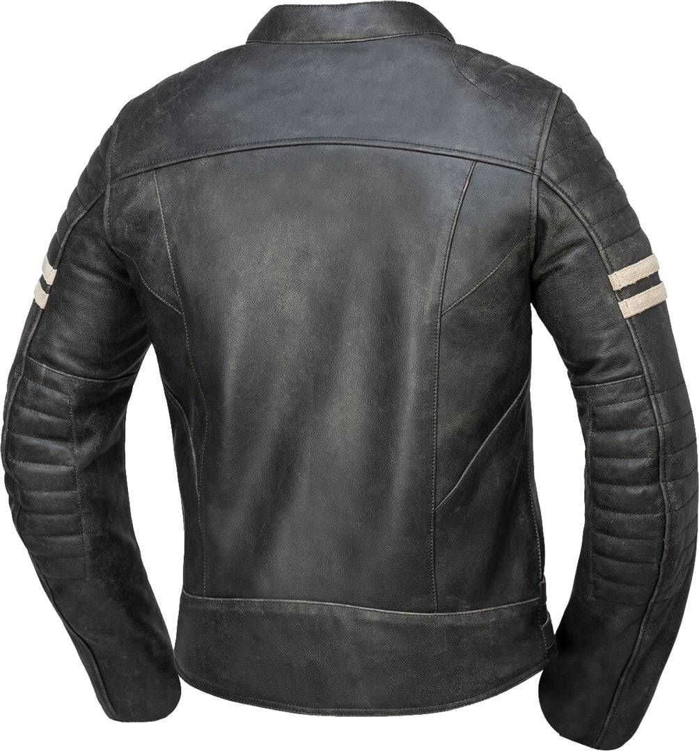 Schwarze iXS Classic LD Jacke Andy, stylische Jacken-Classic mit robustem Design, sichtbare Reißverschlüsse und klassische Passform