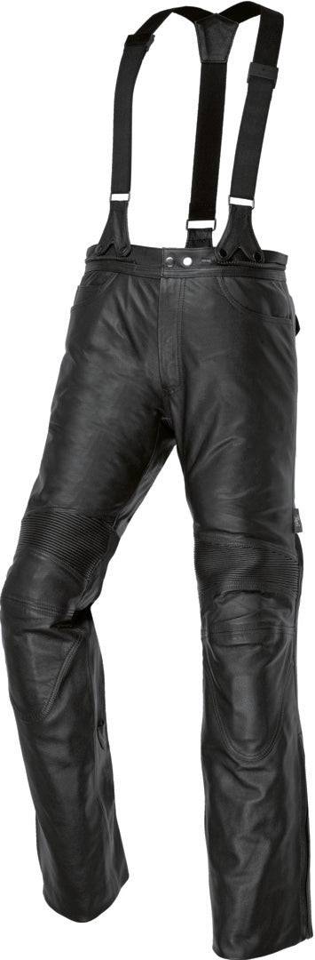 Schwarze iXS Grimstad Tourenhose mit robustem Material und verstellbarem Bund für Motorrad-Touren, auf dem Bild sichtbar.