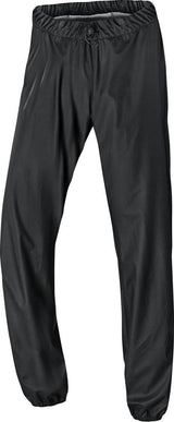 Schwarze iXS Regenhose Croix aus wasserabweisendem Material, ideal für sportliche Regenbekleidung, sichtbar auf dem Produktbild