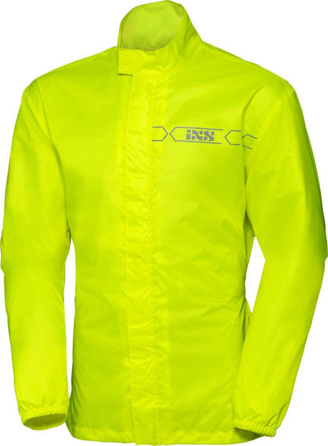 iXS Regenjacke Nimes 3.0 in leuchtendem Gelb, wasserdichte Regenbekleidung mit reflektierenden Elementen für Radfahrer