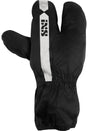 Schwarze iXS Virus 4.0 Regenhandschuhe aus wasserabweisendem Material, für Schutz bei Regenwetter, mit reflektierenden Elementen