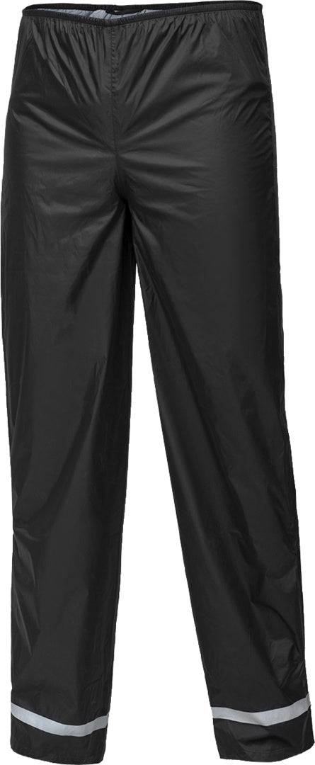 Schwarze iXS Regenhose Light aus wasserdichtem Material, leichte Regenbekleidung für den Schutz bei schlechtem Wetter