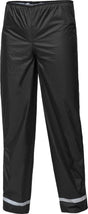 Schwarze iXS Regenhose Light aus wasserdichtem Material, leichte Regenbekleidung für den Schutz bei schlechtem Wetter