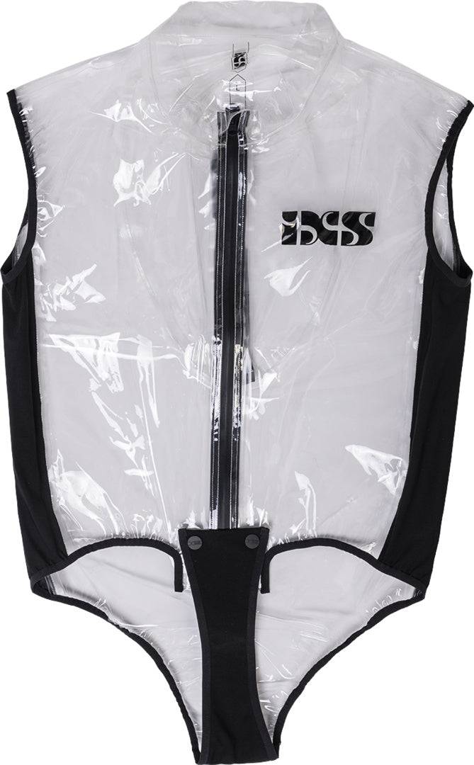 Transparente iXS Regenbekleidung Torso Race 1.0, wasserdichte Regenjacke für Radfahrer, sichtbarer Schutz bei Regenwetter