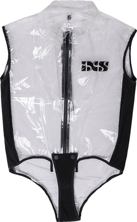 Transparente iXS Regenbekleidung Torso Race 1.0, wasserdichte Regenjacke für Radfahrer, sichtbarer Schutz bei Regenwetter