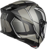 Schwarzer iXS Integralhelm iXS912 SV 2.0 Blade mit matt schwarz-silber Design, Visier und Belüftungsöffnungen, für sicheren Schutz.
