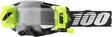 100% Armega FORECAST Motocrossbrille Black - Clear Lens