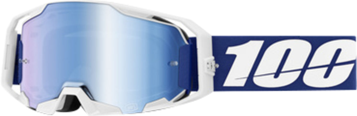 100% Motocrossbrille ARmatic Blue - Mirror Blue Lens