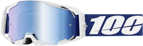100% Motocrossbrille ARmatic Blue - Mirror Blue Lens