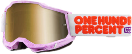 100% Motocrossbrille Accuri 2 Hundreds - Mirror True Gold Lens