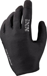 Schwarze iXS Carve Handschuhe für Kinder, rutschfeste Handschuhe mit gepolstertem Design, für sicheren Fahrradschutz