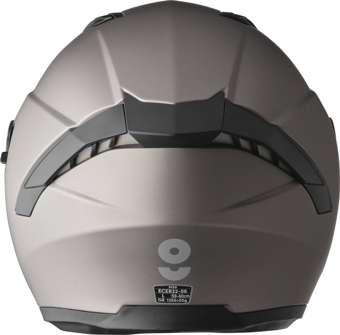 GMS Jethelm Vectus matt titan, leichter Motorradhelm mit UV-Schutz und Belüftung, heben die stilvolle Optik hervor