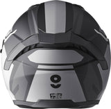 Gms Jethelm Vectus Graphic schwarz-grau, leichter Motorradsicherheitshelm mit grafischem Design, Sichtfenster und Belüftungssystem