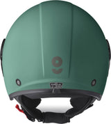 GMS Jethelm Gelato Menta, helle grüne Motorrad-Jethelm mit glänzendem Finish, atmungsaktiv und komfortabel für den Straßenverkehr