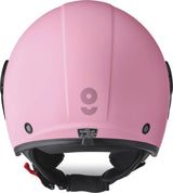 GMS Jethelm Gelato Fragola in rot mit Visier, leichter Motorradhelm für Schutz und Komfort, modernes Design