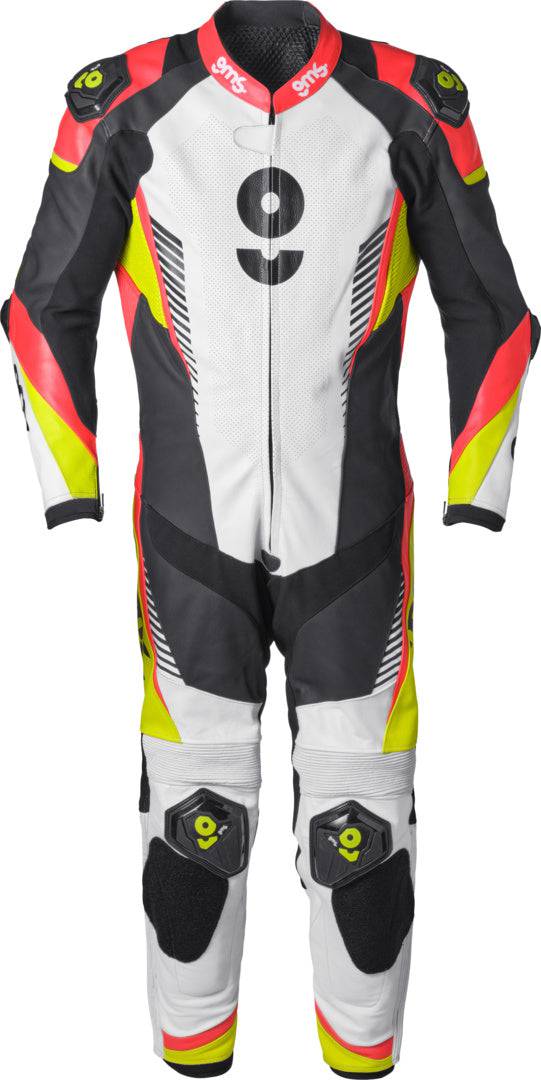 Gms Lederkombi GRC-1 1PCS schwarz-gelb-rot