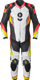 Gms Lederkombi GRC-1 1PCS schwarz-gelb-rot