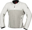 Leichte hellgraue iXS Tour Jacke Oxy-Air für Touren, mit atmungsaktivem Material und verstellbaren Elementen