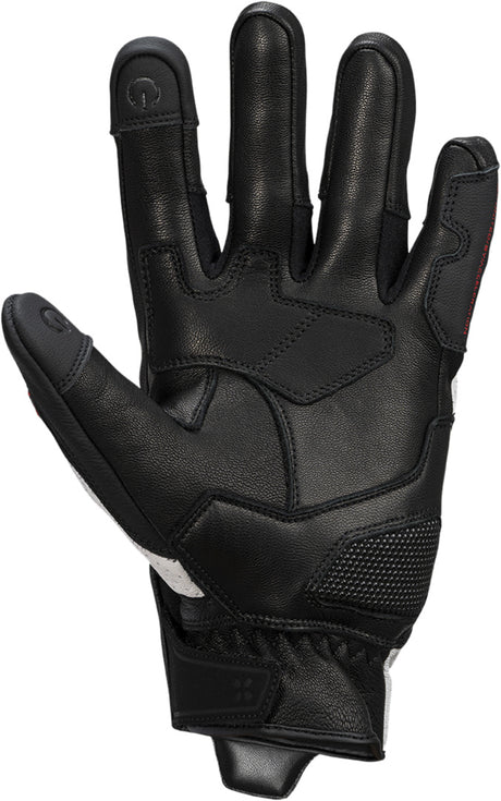 iXS Rapid 1.0 Lederhandschuhe schwarz-weiss-rot
