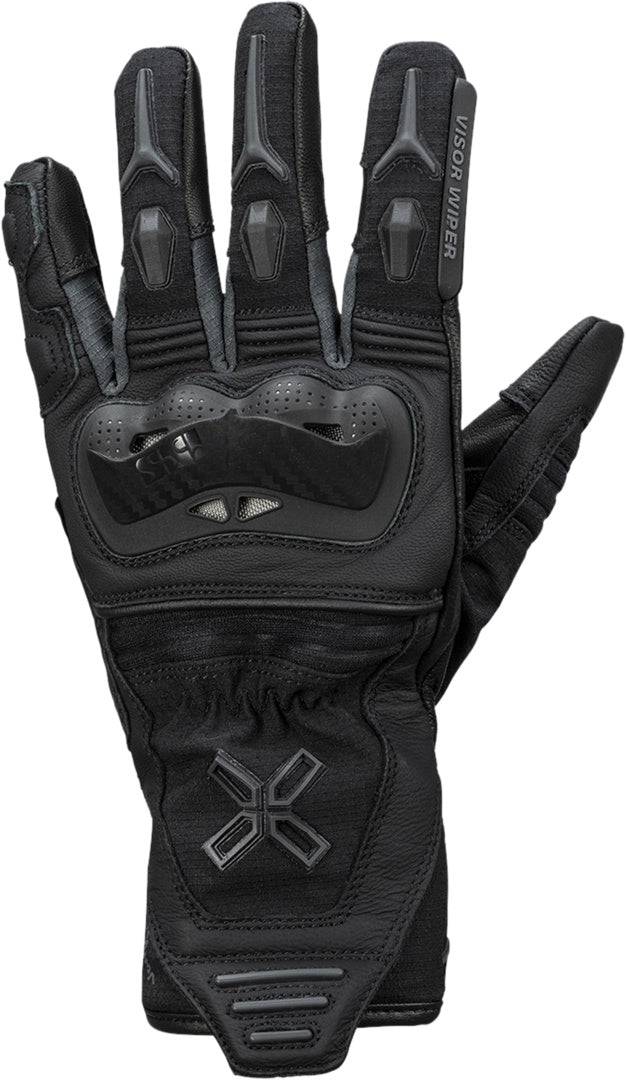 Schwarze Damen-Handschuhe iXS Rapid-STX 1.0 mit robustem Material und bequemer Passform für Fahrradfahren.
