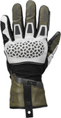 Hellegraue, olivgrüne und schwarze iXS Venture-STX 1.0 Laminathandschuhe, robuste Handschuhe für Outdoor und Sport.