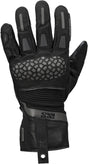 Schwarze iXS Venture-STX 1.0 Laminathandschuhe aus robuste Handschuhe mit Mesh-Einsätzen und verstärkten Fingern.
