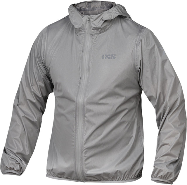 Leichte, hellgraue iXS 365-STX 1.0 Laminatjacke Regenbekleidung, wasserdicht und atmungsaktiv, für Outdoor-Aktivitäten