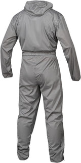 Hellegraue iXS 365-STX 1.0 Regenkombi, wasserdichte Regenbekleidung mit Kapuze und reflektierenden Elementen, für Radsport und Outdoor.