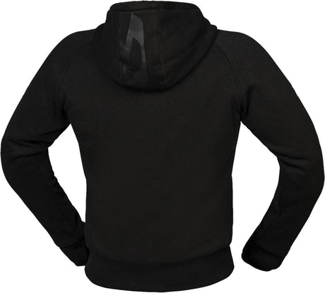 Schwarze iXS Rapid 1.0 Tourenjacke, bequeme Jacken-Touring, mit Kapuze und Reißverschlüssen, für Outdoor und Radfahren.